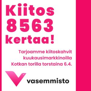 Kiitos kaikille 8563 äänestäneelle eduskuntavaaleissa 2023!